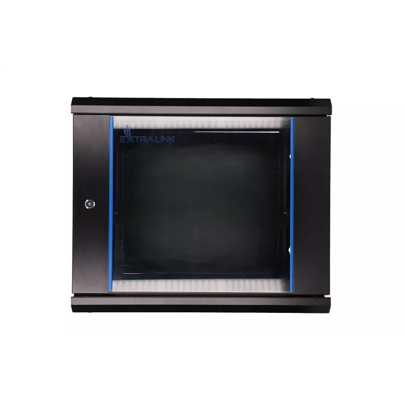 Pie sienas stiprināms statīvs Extralink Extralink Rackmount cabinet 9U 600x450 melns