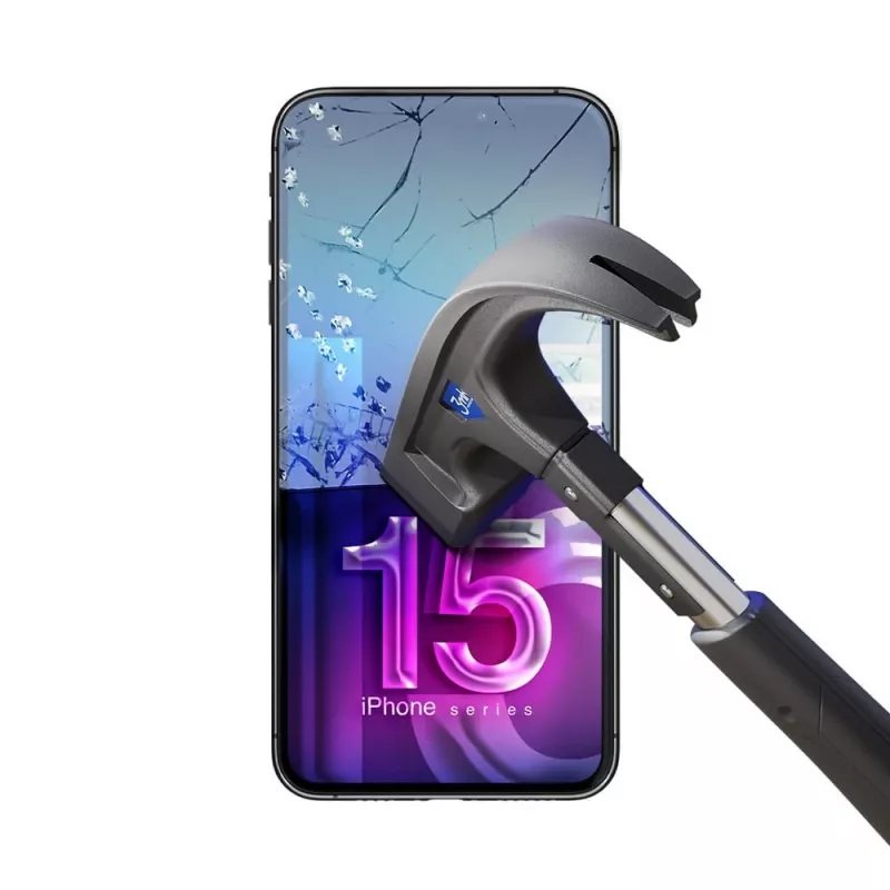 Rūdīta elastīga ekrāna aizsargplēve 3MK FlexibleGlass Pro Apple iPhone 15 — caurspīdīga, izturīga pret skrāpējumiem