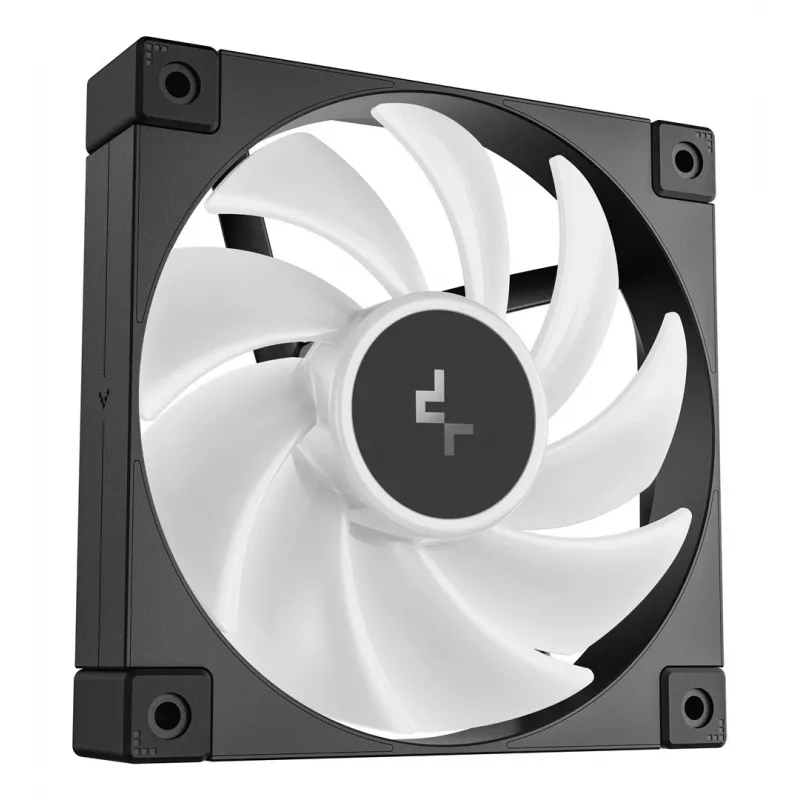 Ventilators DeepCool FD12 ARGB-3 in 1 12 cm Melns Balts 3 gab. Maksimālais gaisa spiediens 2,56 mmH2O