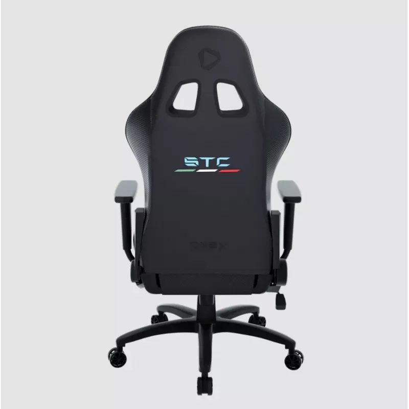 Spēļu krēsls Onex STC Tribute Hardcore Melns — ergonomisks sēdeklis datoram un konsolēm, regulējams augstums un atzveltne