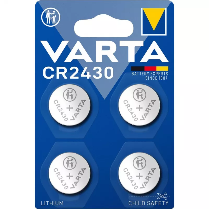 Pogas baterija Varta CR2430 3V 290mAh litija monētas elements