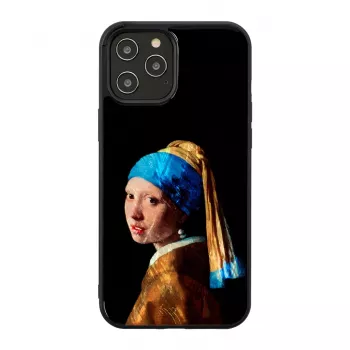 Aizsargvāciņš iKins Apple iPhone 12 Pro Max ar 'Meitene ar pērļu auskaru' dizainu