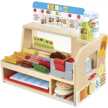 Melissa & Doug koka sviestmaižu letiņš ar šķēlēju – 56 rotaļu pārtikas gabali – FSC sertificēts