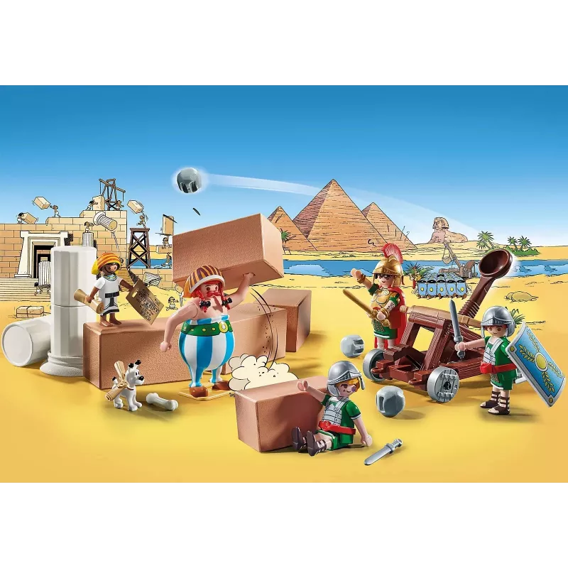 Playmobil 71268 Asterix: Edifis un pils kauja Romas strādājošais katapulta kolekcijas rotaļu figūriņas jautra iztēles lomu spēle
