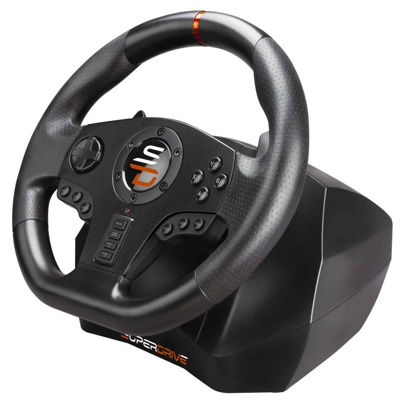 Subsonic SA5595-PC spēļu kontrolieris melns USB stūre + pedāļi