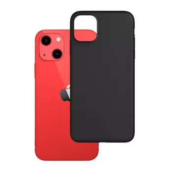Matēts silikona maciņš 3mk iPhone 13 Black