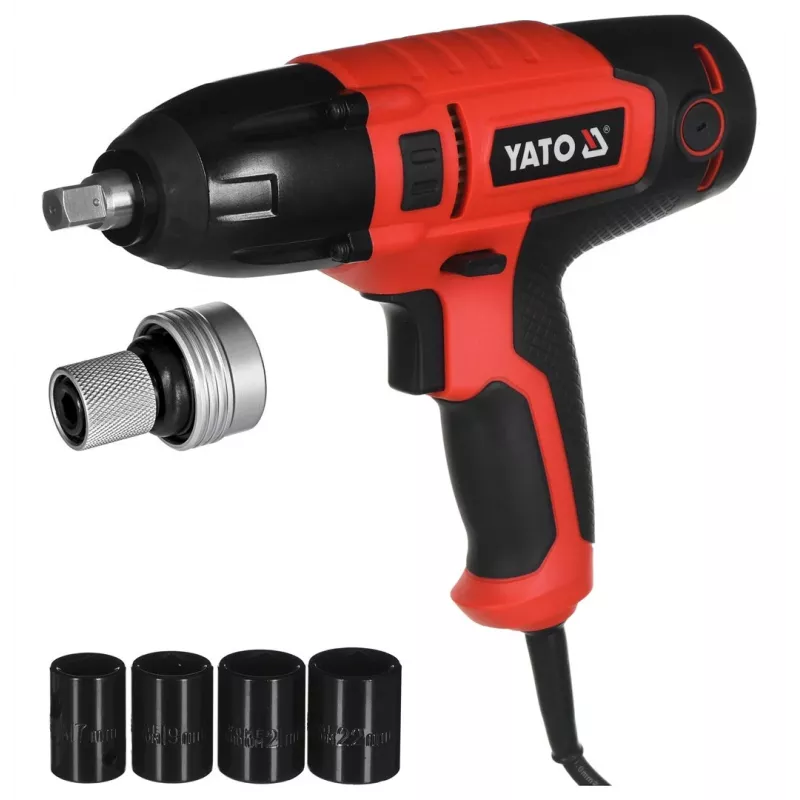 Yato YT-82020 triecienuzgriežņatslēga 1/4 inch 3300 RPM 450 N⋅m melna, sarkana 450 W