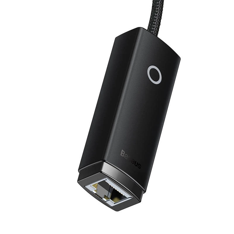 Tīkla adapteris Baseus Lite Series USB-C uz RJ45 (melns)