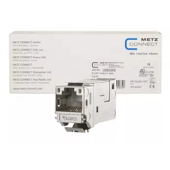 RJ45 Connector METZ CONNECT 130910KZ Silver Female 12 pcs