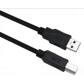 USB 3.0 kabelis helos 288328 — A spraudnis uz B spraudni, 1,0 m, melns