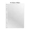 AD Class PUNCHED POCKET Cristal Clear A4 80 micr., iepakojumā 100 gab.