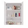 Topeshop POLA MINI DD balts vannas istabas uzglabāšanas skapis Balts