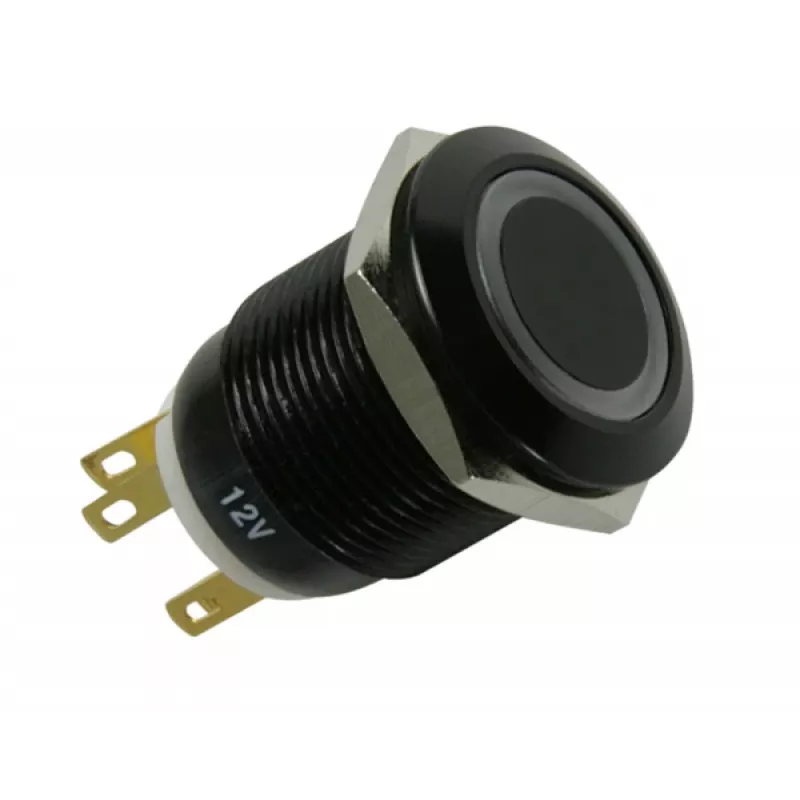 Datora korpusa detaļa Lamptron LAMP-SW1912L-H — tērauda melna, diametrs 2,2 cm, viens gab.