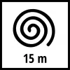 Trimmera aukla ar zemu trokšņa līmeni 2,4 mm (15 metri)