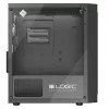 Logic Atos ARGB Mini USB 3.0 Micro Tower korpuss, melns (AM-ATOS-10-0000000-0002)