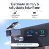 Safemo SC1 SolarCam, 4K UHD video, 8× tālummaiņa, 132° skata leņķis, nakts redzamība, Wi-Fi 2,4 GHz, 1,5 W saules panelis, balts