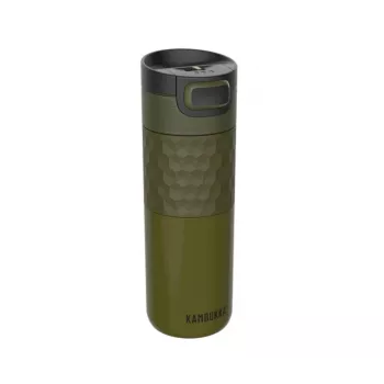 Termokrūze Kambukka Etna Grip 500 ml, nerūsējošā tērauda vakuuma, pretizliešanas, zaļa, 7,1 cm diametrs