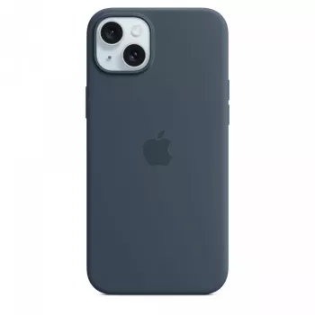 Apple iPhone 15 Plus Silikona maciņš ar MagSafe - Storm Blue