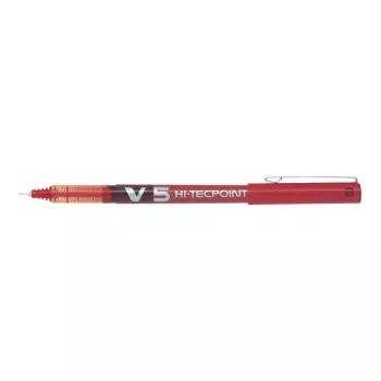 Pilot V5 HiTec sarkanas tintes pildspalvas, 0,5 mm sarkana tinte, 12 gab.