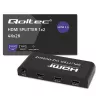 Qoltec 51797 Aktīvs HDMI sadalītājs 2 x HDMI 4K x 2K | 6Gb/s | 60Hz