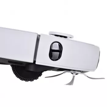 Robotu putekļsūcējs EZVIZ RS2 ar kartēšanu, 4000 Pa sūkšanas jaudu, 5200 mAh bateriju, 220 min darbības laiku, mazgājamu lupatu, bāzes staciju ar 5/5,5 L ūdens tvertnēm