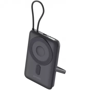 4smarts Wireless Powerbank Enterprise Pocket space pelēka (541407)