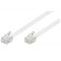 Telefona vads Microconnect MPK191W RJ-11 Standarta 15 m Balts