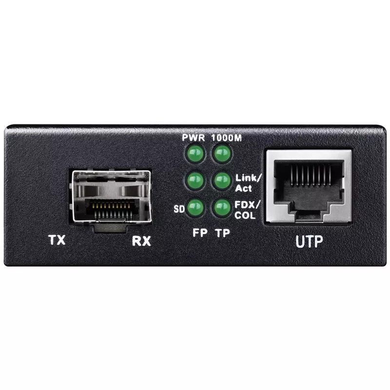 Tīkla vides pārveidotājs Cudy MC220 — Gigabit (1000 Mbps) viendzīslas SFP 1310 nm, 1x RJ-45, 1x SFP, melns