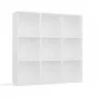 MALAX 3x3 H Balts SHELVING UNIT