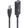 USB kabelis ShiverPeaks BS13-29075 10m USB 2.0 melns