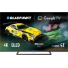 Blaupunkt QLED televizors | 43QBG6000S | 43 | Smart TV | Google TV | melns