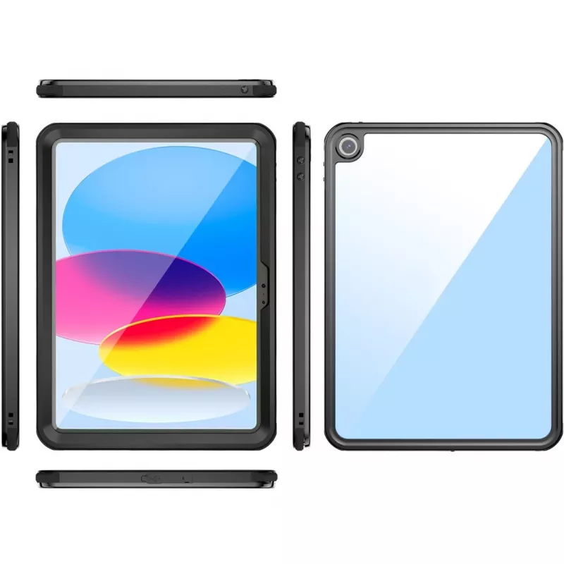 Shell case 4smarts Stark 27.7 cm (10.9 inch) Melns Transparent for iPad 10.Gen