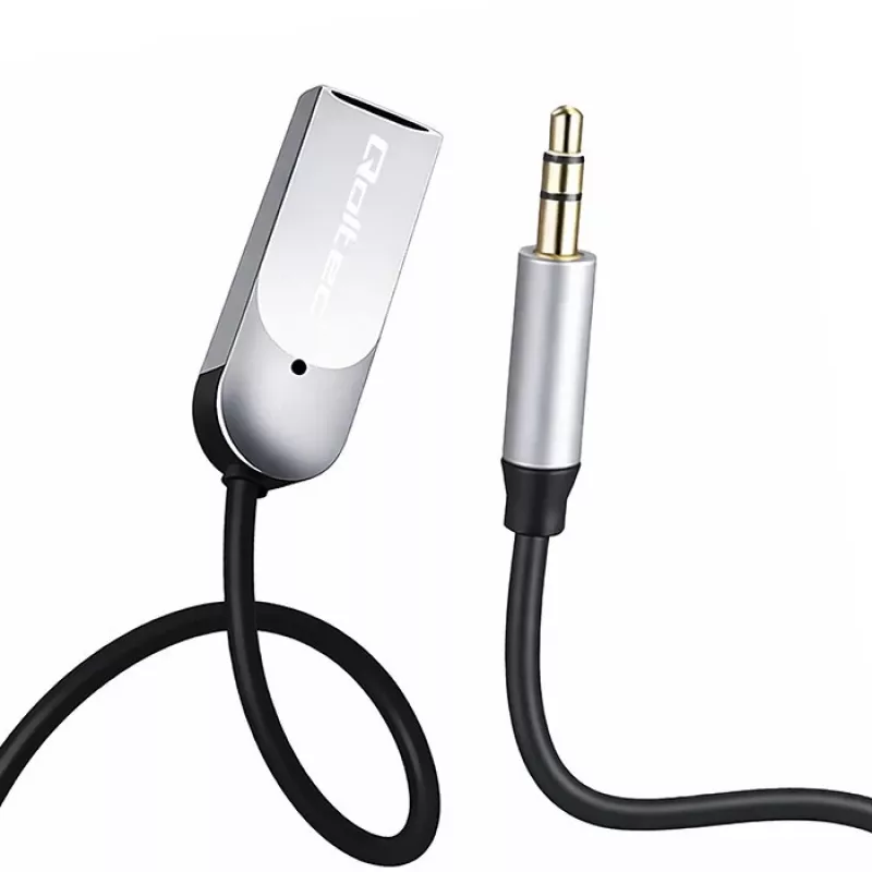 Bezvadu audio uztvērēja adapteris QOLTEC HiFi BT6.0 2xRC – Bluetooth audio uztvērējs skaļruņiem un automašīnu stereosistēmām