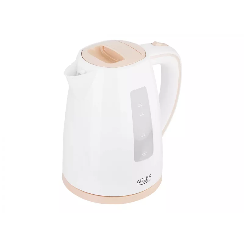Elektriskā tējkanna Adler AD 1264 1,7 L 2200 W Lazdu riekstu un balta