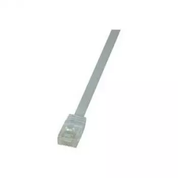 LogiLink CF2071U RJ45 tīkla kabelis, savienojuma kabelis CAT 6 U/UTP 5,00 m balts, īpaši elastīgs, 1 gab.