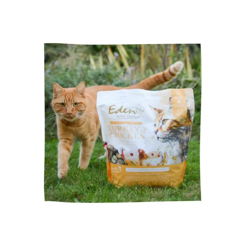 EDEN Turkey & Chicken - sausā kaķu barība - 1,5 kg