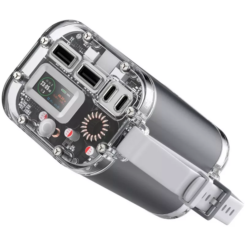 Powerbank Lucid Ultra 40000mAh 100W pelēks