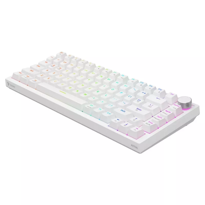 Savio ASTRAL WHITE JADE tastatūra Gaming USB QWERTY US International