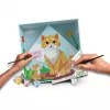 Krāsošanas komplekts Ravensburger CreArt Do it together — kaķa modelis, kopīgs krāsošanas komplekts
