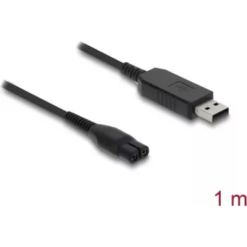 DELOCK USB uzlādes kabelis elektriskajiem skuvekļiem 4,3 V, saderīgs ar Philips OneBlade 360 Face + Body