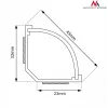 Kabeļu elastīgā caurule MACLEAN MCTV-575 grīdai, balta, 1,5 m, platums 43 mm, augstums 2,3–3,2 cm
