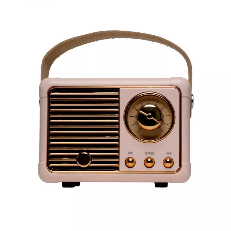 Retro BT skaļrunis Denver BTP-203RO rozā krāsā
