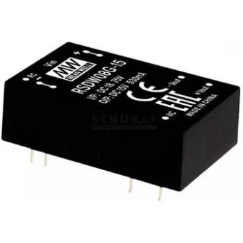 Strāvas adaptera pārveidotājs MEAN WELL RDDW08G-12, 8 W, ieeja 18–75 V, izeja 12 V