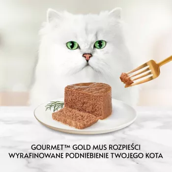 mitrā kaķu barība Purina GOURMET Gold Adult Tuna 85 g can, protein 10.5%, fat 7%, moisture 77.5%