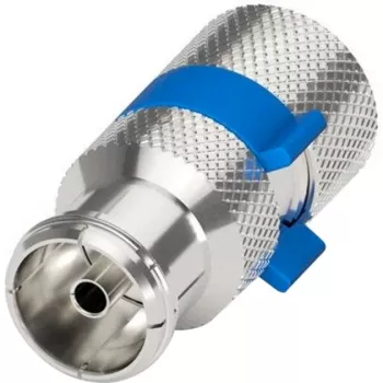Viegli uzstādāma IEC/koaksiālā ligzda (sudraba/zila, 6,5–8,0 mm)