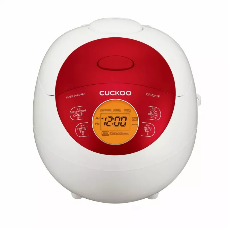 Cuckoo CR-0351F RED rīsu vārāmais katls 0,54 L 425 W Sarkans, Balts