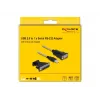 DeLOCK Adapteris USB 2.0 Type-A uz seriālo RS-232 D-Sub 9 + D-Sub 25