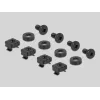 Kabeļu sliede DeLOCK 66884 melna 180 mm platums 482 mm dziļums 90 mm augstums
