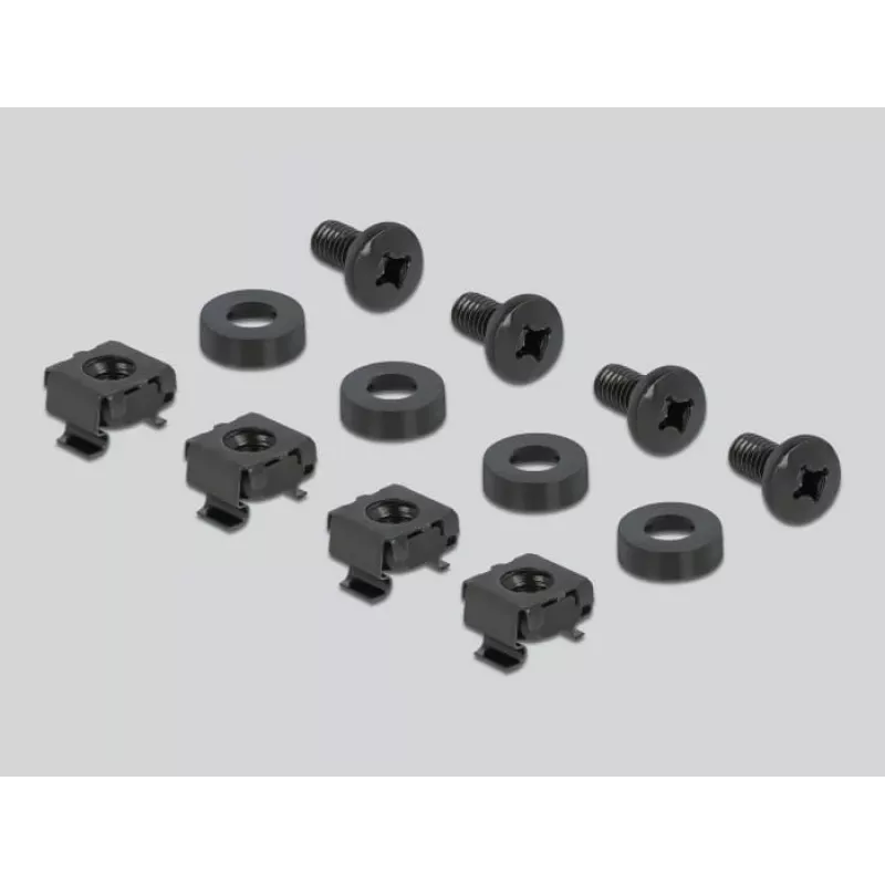 Kabeļu sliede DeLOCK 66884 melna 180 mm platums 482 mm dziļums 90 mm augstums