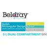 Beldray Divu nodalījumu atkritumu tvertne LA035235BLKFEU7 5 litri melna